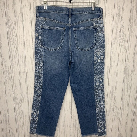 Womens Size 27 We The Free Free People Aztek Jeans EUC - Picture 4 of 5